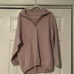 Aerie Ribbed Quarter zip